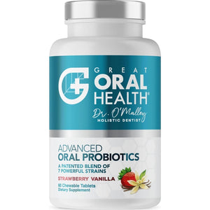 Oral Probiotics For Mouth Bad Breath Treatment For Adults: Dentist Formulated Advanced Oral Probiotics For Teeth And Gums +BLIS K12 M18 60 Chewable Oral Health Probiotics Tablets -Strawberry Vanilla,