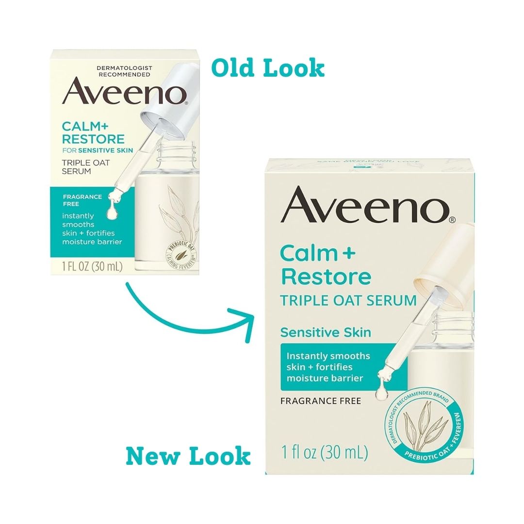 Aveeno Calm + Restore Triple Oat Face Serum For Sensitive Skin 30ml,381371191833