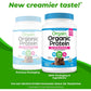Orgain Organic Vegan Protein + 50 Superfoods Powder, Creamy Chocolate Fudge - 21g Plant Based Protein, 10g Prebiotic Fiber, No Lactose Ingredients, Gluten Free, Non-GMO, 2.02 Lb (Packaging May Vary),