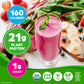 Orgain Organic Vegan Protein + 50 Superfoods Powder, Vanilla Bean - 21g Plant Based Protein, 8g Prebiotic Fiber, No Lactose Ingredients, Gluten Free, Non-GMO, 2.02 Lb (Packaging May Vary),