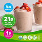 Orgain Orgain Organic Vegan Protein Powder, Strawberries And Cream - 21g Of Plant Based Protein, Low Net Carbs, Gluten/ Lactose Free, No Sugar Added, Soy Free, Non-GMO, 2.03 Lb