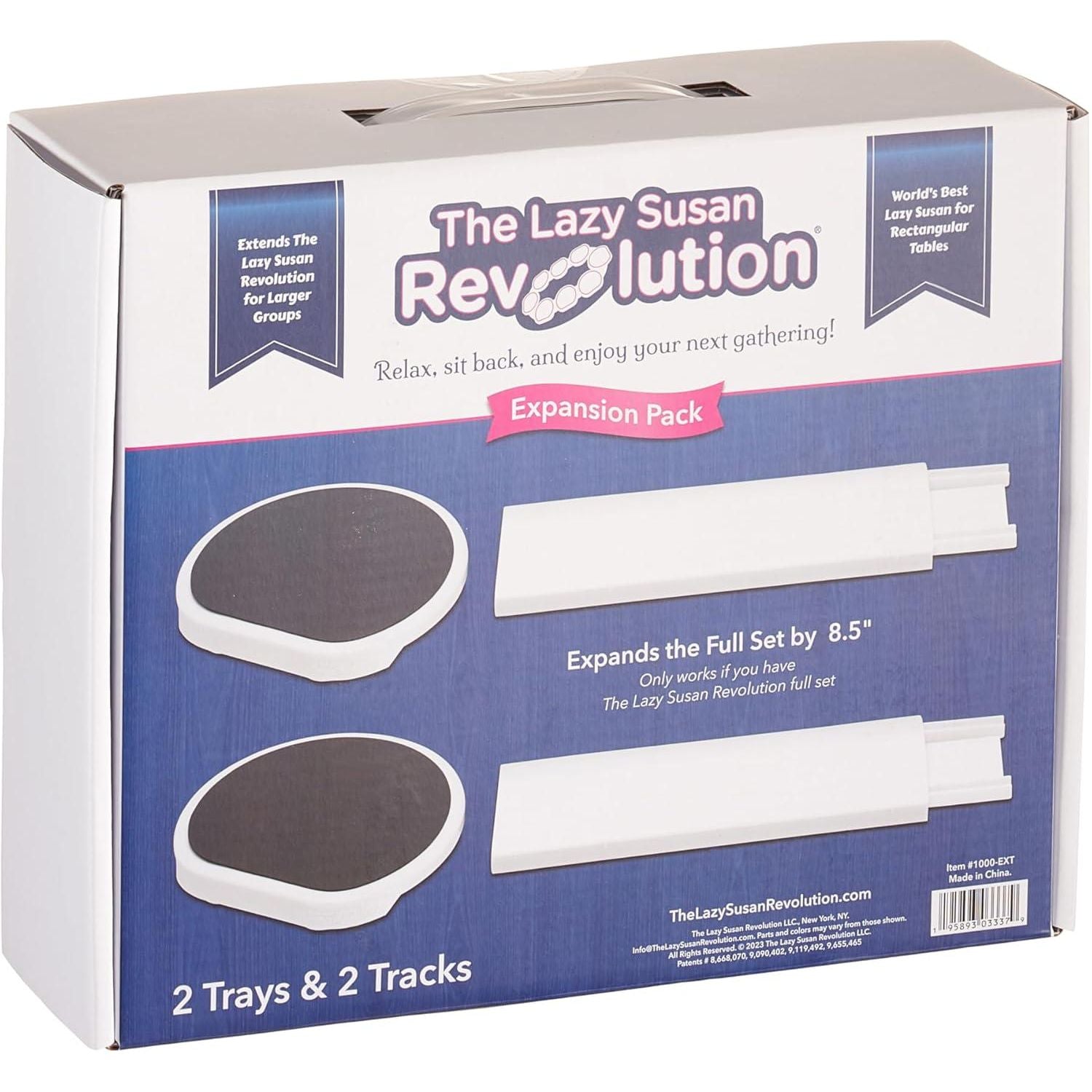 Original Dark Gray - Expansion Pack - 2 Straight Tracks And 2 Trays. Does Not Work Without The Lazy Susan Revolution Full Set (Sold Separately).,195893033379