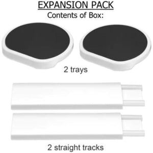 Original Dark Gray - Expansion Pack - 2 Straight Tracks And 2 Trays. Does Not Work Without The Lazy Susan Revolution Full Set (Sold Separately).,195893033379