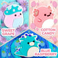 Squishmallows Premium Cloud Slime 3 Pack 8 oz Each with 9 Add Ins Fluffy DIY Sludge Toy for Kids Ages 6 and Up