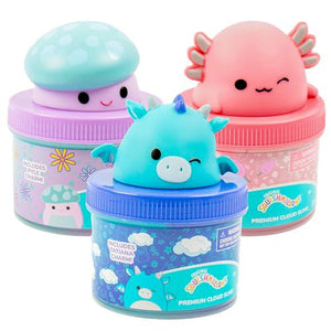 Squishmallows Premium Cloud Slime 3 Pack 8 oz Each with 9 Add Ins Fluffy DIY Sludge Toy for Kids Ages 6 and Up