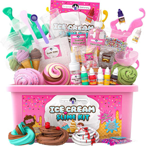 Original Stationery DIY Ice Cream Slime Kit Girls Gifts to Make Foam Cloud Butter Slimes