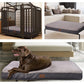 Orthopedic Dog Bed for Large Dogs with Washable Cover Egg Crate Foam Anti Slip Bottom Plush Mat Grey