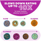 Outward Hound Fun Feeder Slo Bowl, Large Purple Dog Bowl, 4 Cups, Slow Eating Anti-Choke Design