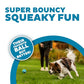 Outward Hound Squeaker Ballz Small Dog Toys, 4 Pack, Colorful Tennis Balls with Squeaker