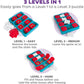 Outward Hound Nina Ottosson Dog Puzzle Toy, Level 2 Brick Game, Treat Dispenser, Interactive Play, Blue