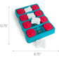 Outward Hound Nina Ottosson Dog Puzzle Toy, Level 2 Brick Game, Treat Dispenser, Interactive Play, Blue