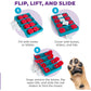 Outward Hound Nina Ottosson Dog Puzzle Toy, Level 2 Brick Game, Treat Dispenser, Interactive Play, Blue