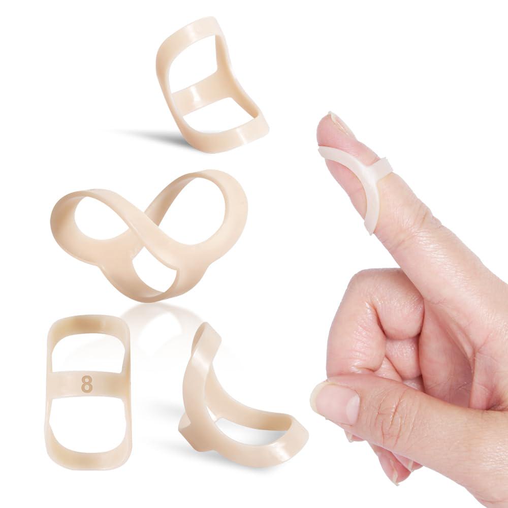Oval Finger Splint 6 Pcs, Finger Splints For Arthritis, Mallet Finger, Trigger Finger Splint, Hypermobility(EDS) Finger For Thumb/Middle,/Index/Pinky Or Ring Finger(size 6,7 Each 3pcs),