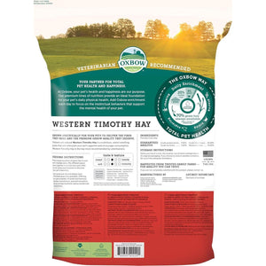 Oxbow Western Timothy Hay 90 oz All Natural Grass for Guinea Pigs Rabbits Chinchillas and Hamsters