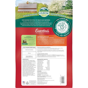 Oxbow Essentials Adult Guinea Pig Food, 10 lb, Timothy Hay-Based Pellets with Vitamin C, Made in USA