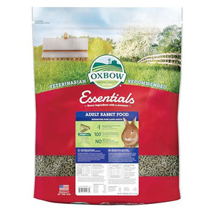 Oxbow Essentials Adult Rabbit Food, Timothy Hay Pellets, High-Fiber Bunny Feed, 25 lb Bulk Bag