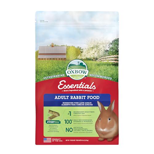 Oxbow Essentials Adult Rabbit Food with Timothy Hay Pet Pellets 5 lb Bag
