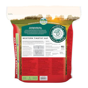 Oxbow Western Timothy Hay 40 oz Bag High Fiber Natural Grass for Rabbits Guinea Pigs and Chinchillas