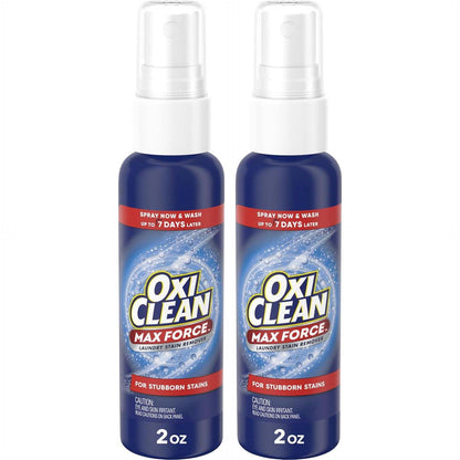 OxiClean MaxForce Laundry Stain Remover Spray, 2oz, 2-Pack