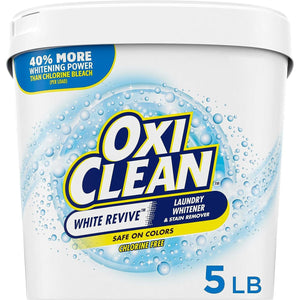 OxiClean White Revive Laundry Whitener & Stain Remover Powder, 5lb