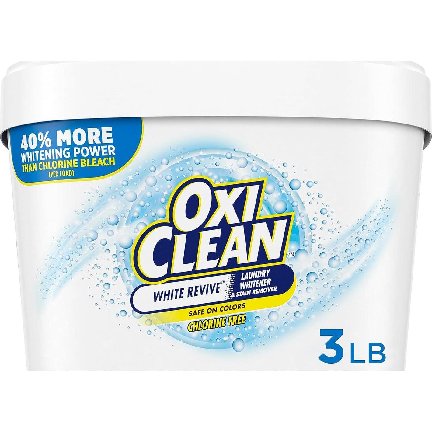 OxiClean White Revive Laundry Whitener & Stain Remover Powder, 3lb