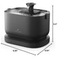Petlibro Cordless Cat Water Fountain Stainless Steel Tray 2.5L Battery Operated