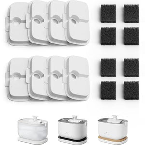Petlibro Dockstream Fountain Filters, 8 Ct, Replacement Set for Ultra-Quiet White Cat Water Fountain