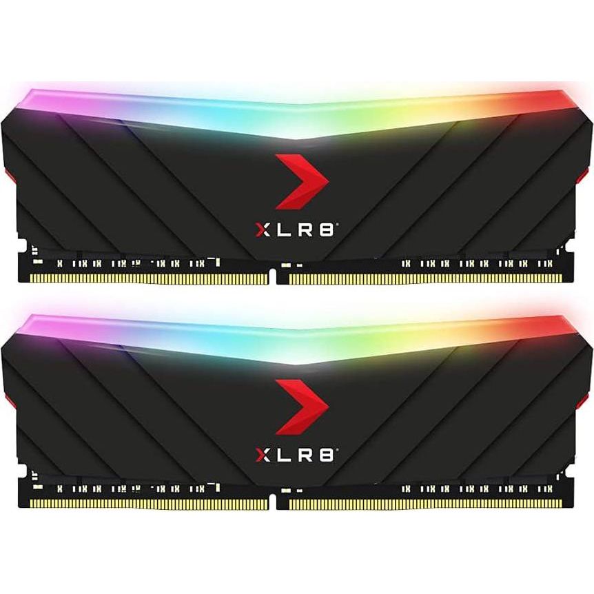 PNY XLR8 Gaming 16GB (2x8GB) DDR4 DRAM 3600MHz (PC4-28800) CL18 1.35V RGB Dual Channel Desktop (DIMM) Memory MD16GK2D4360018XRGB,
