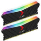 PNY XLR8 Gaming 16GB (2x8GB) DDR4 DRAM 3200MHz (PC4-25600) CL16 1.35V RGB Dual Channel Desktop (DIMM) Memory MD16GK2D4320016XRGB,