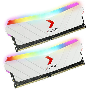 PNY XLR8 Gaming 32GB (2x16GB) DDR4 DRAM 3200MHz (PC4-25600) CL16 1.35V RGB Dual Channel Desktop (DIMM) Memory White Edition MD32GK2D4320016XWRGB,
