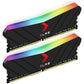 PNY XLR8 Gaming 32GB (2x16GB) DDR4 DRAM 3200MHz (PC4-25600) CL16 1.35V RGB Dual Channel Desktop (DIMM) Memory MD32GK2D4320016XRGB,