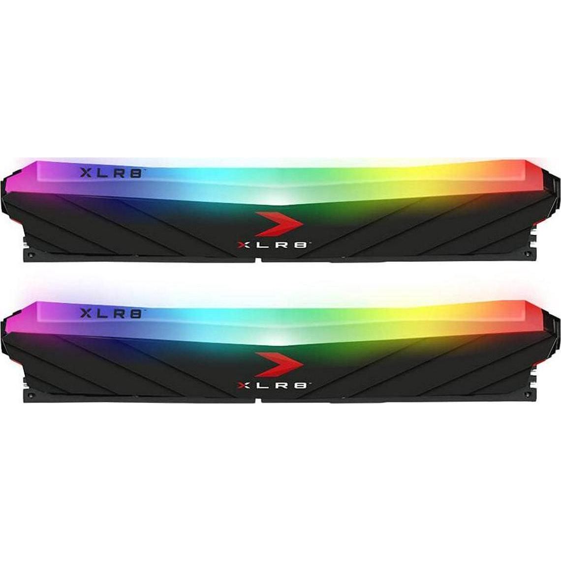 PNY XLR8 Gaming 32GB (2x16GB) DDR4 DRAM 3600MHz (PC4-28800) CL18 1.35V RGB Dual Channel Desktop (DIMM) Memory MD32GK2D4360018XRGB,