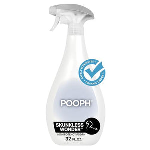 Pooph Skunkless Wonder Spray 32oz Skunk Odor Eliminator for Pets Clothing Furniture Safe and Unscented