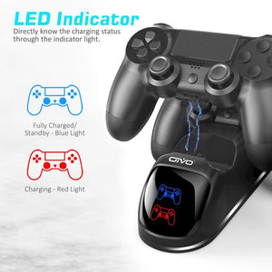 PS4 Controller Charger Dock Station, OIVO 1.8Hrs PS4 Controller Charging Dock, Charging Station Replacement For PlayStation 4 Dualshock 4 Charger,