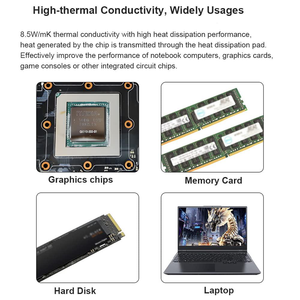 PTM7950 31x50x0.2mm Phase Change Thermal Pad, JOYJOM High Conductive Silicone Grease 8.5W/mK CPU Thermal Paste For PS5 Steam Deck ROG Ally CPU GPU SSD M.2 Laptop,
