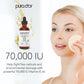PURA D'OR PURA D'OR 4 Oz ORGANIC Vitamin E Oil Blend 70,000 IU - 100% Natural Hexane Free, Sweet Almond, Apricot, Jojoba, Argan, Rosehip, Sunflower And Avocado Bath Oil For Scars, Skin, Face And Full Body