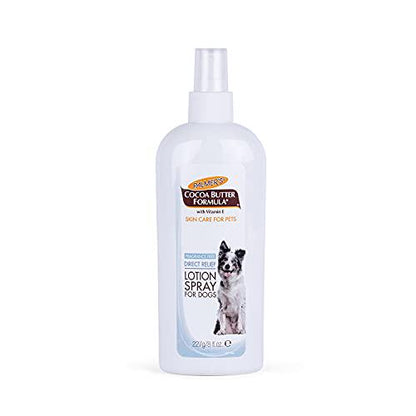 Palmer's Cocoa Butter Spray for Dogs with Vitamin E 8 oz Fragrance Free Lotion for Dry Itchy Skin