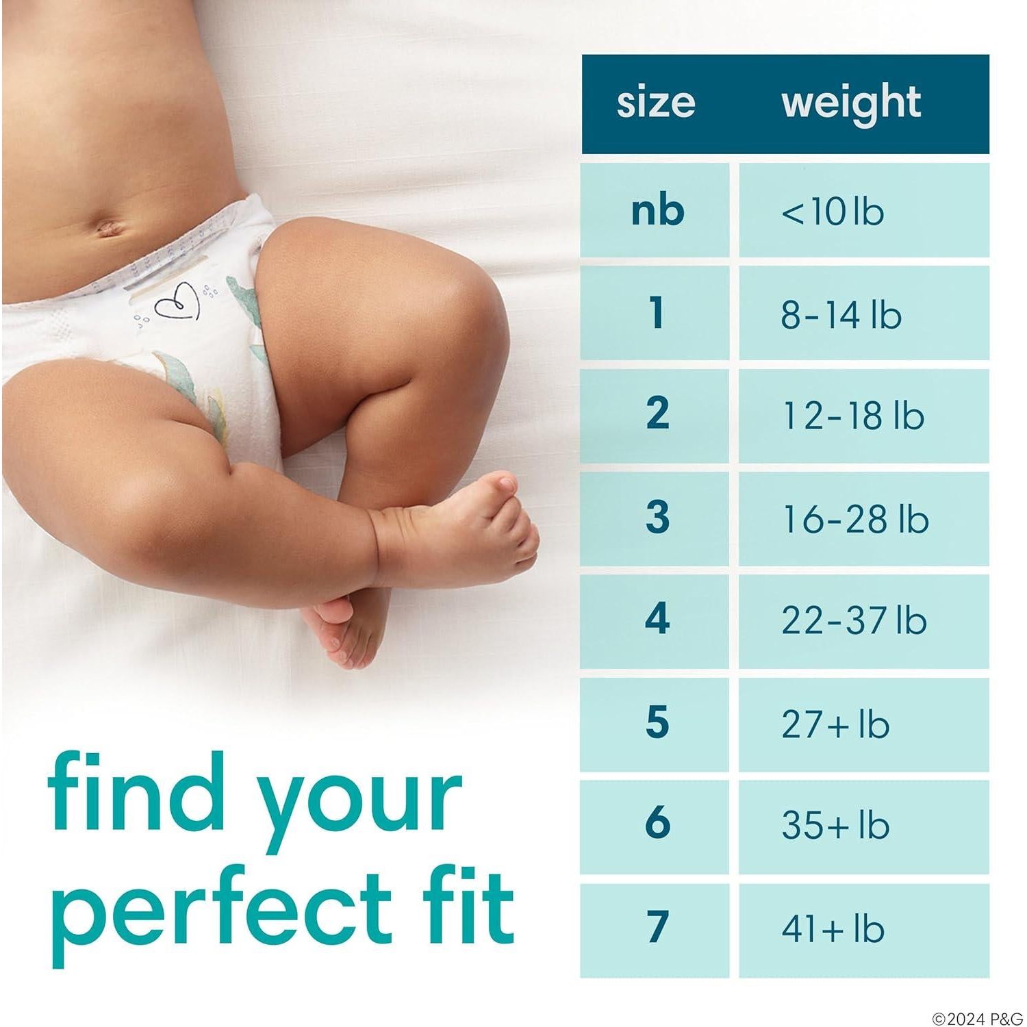Pampers Pure Protection Diapers - Size 4, 108 Count, Hypoallergenic Premium Disposable Baby Diapers,