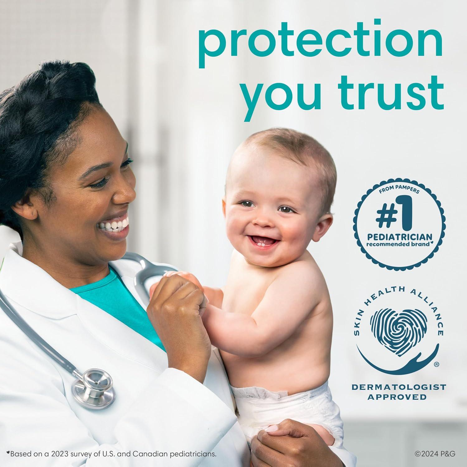 Pampers Pure Protection Diapers - Size 4, 108 Count, Hypoallergenic Premium Disposable Baby Diapers,