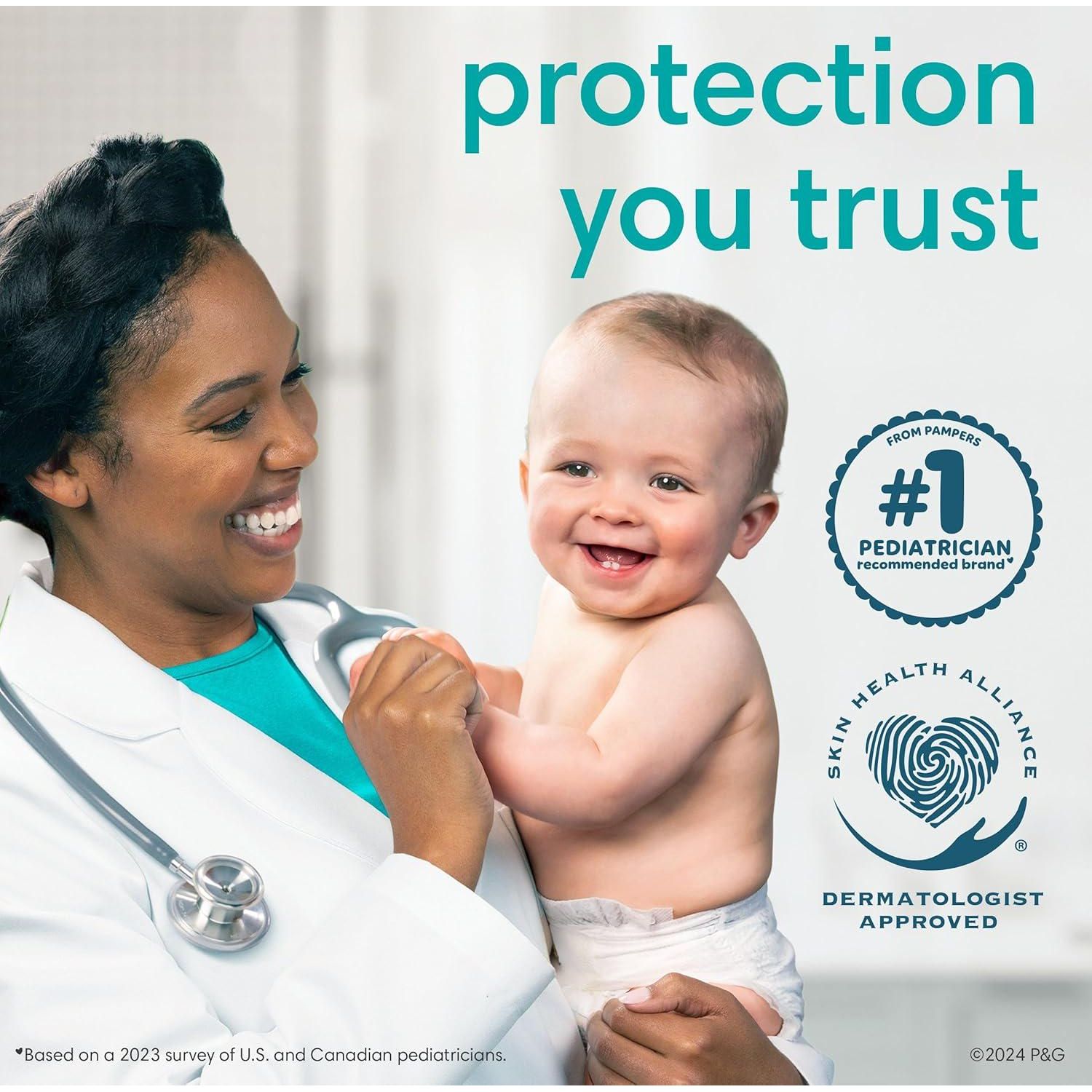 Pampers Pure Protection Diapers - Size 3, 66 Count, Hypoallergenic Premium Disposable Baby Diapers,