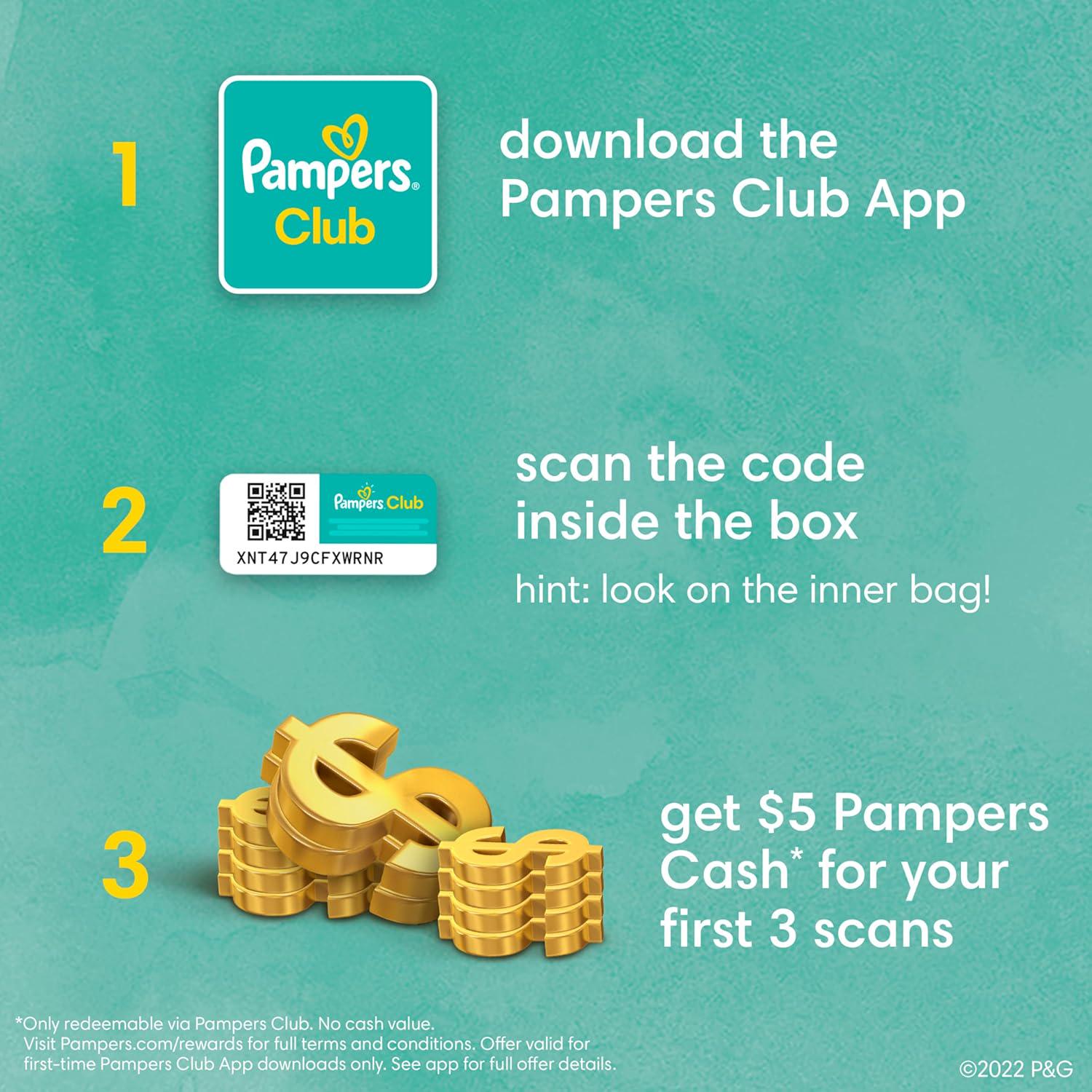Pampers Pure Protection Diapers - Size 4, 108 Count, Hypoallergenic Premium Disposable Baby Diapers,