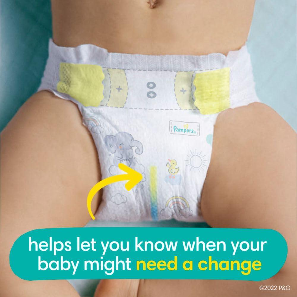 Pampers Swaddlers Diapers Preemie - Size P1, 27 Count, Ultra Soft Disposable Baby Diapers,
