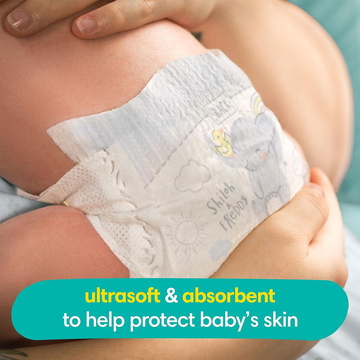 Pampers Swaddlers Diapers Preemie - Size P1, 27 Count, Ultra Soft Disposable Baby Diapers,