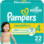 Pampers Swaddlers Diapers - Size 4, 22 Count, Ultra Soft Disposable Baby Diapers,