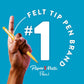 Paper Mate Flair Felt Tip Pens, Medium Point (0.7mm), Red, 4 Count,
