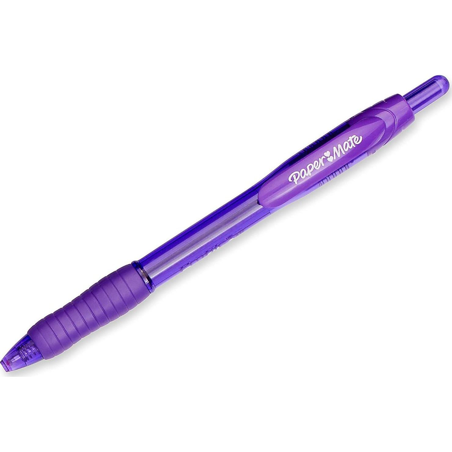 Paper Mate Profile Retractable Ballpoint Pens, Bold (1.4mm), Purple, 12 Count,