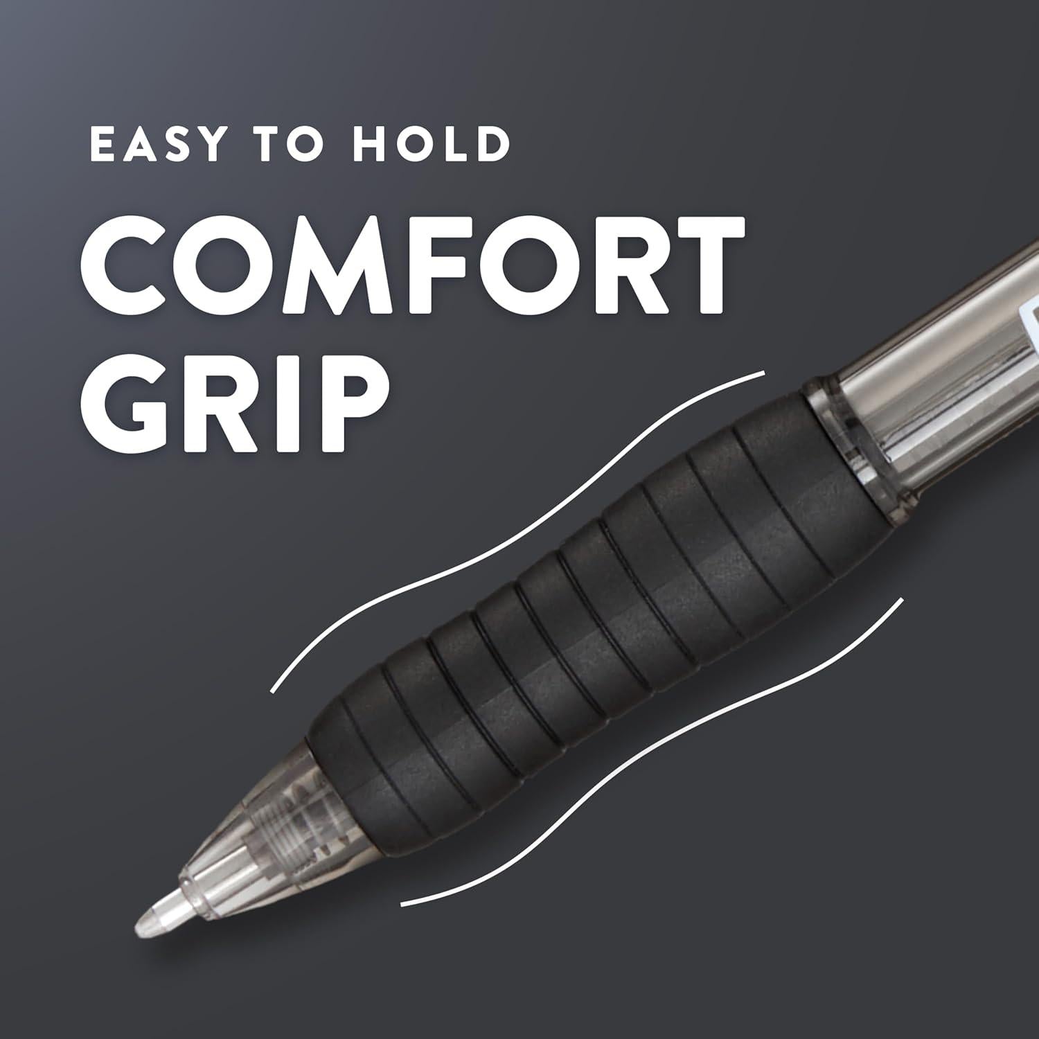 Paper Mate Profile Retractable Ballpoint Pens, Bold Point (1.4mm), Black, 12 Count,