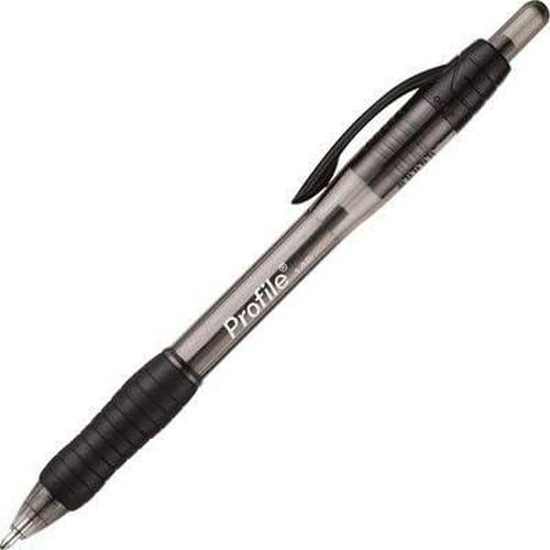 Paper Mate Profile Retractable Ballpoint Pens, Bold Point (1.4mm), Black, 12 Count,