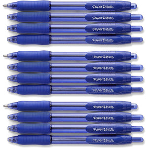 Paper Mate Profile Retractable Ballpoint Pens, Bold Point (1.4mm), Blue, 12 Count,