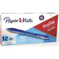 Paper Mate Profile Retractable Ballpoint Pens, Bold Point (1.4mm), Blue, 12 Count,
